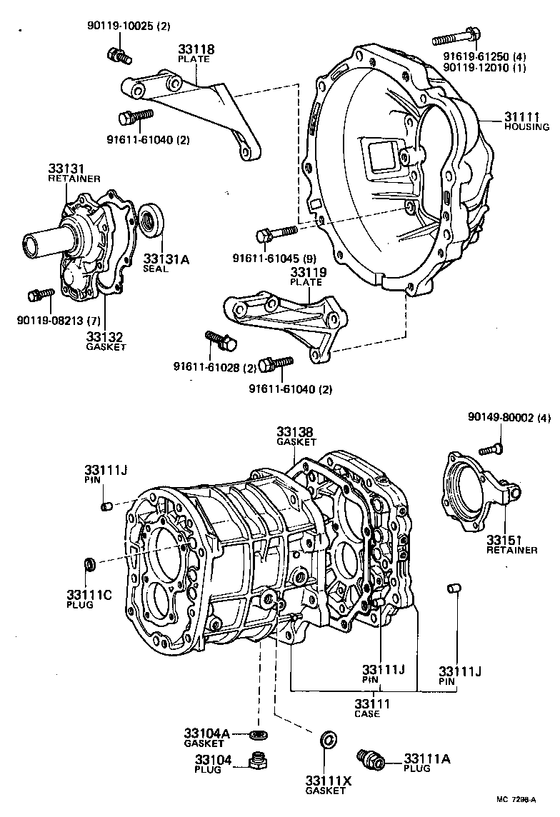  CARINA |  CLUTCH HOUSING TRANSMISSION CASE MTM