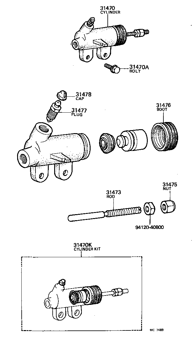  HIACE |  CLUTCH RELEASE CYLINDER