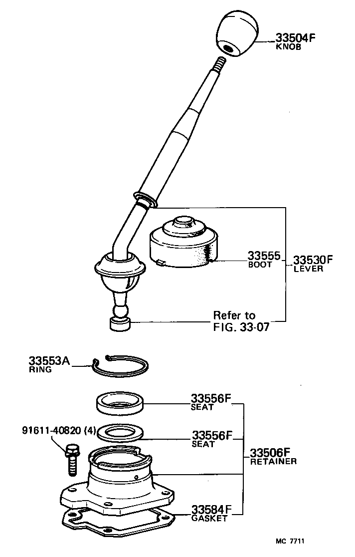  CARINA |  SHIFT LEVER RETAINER