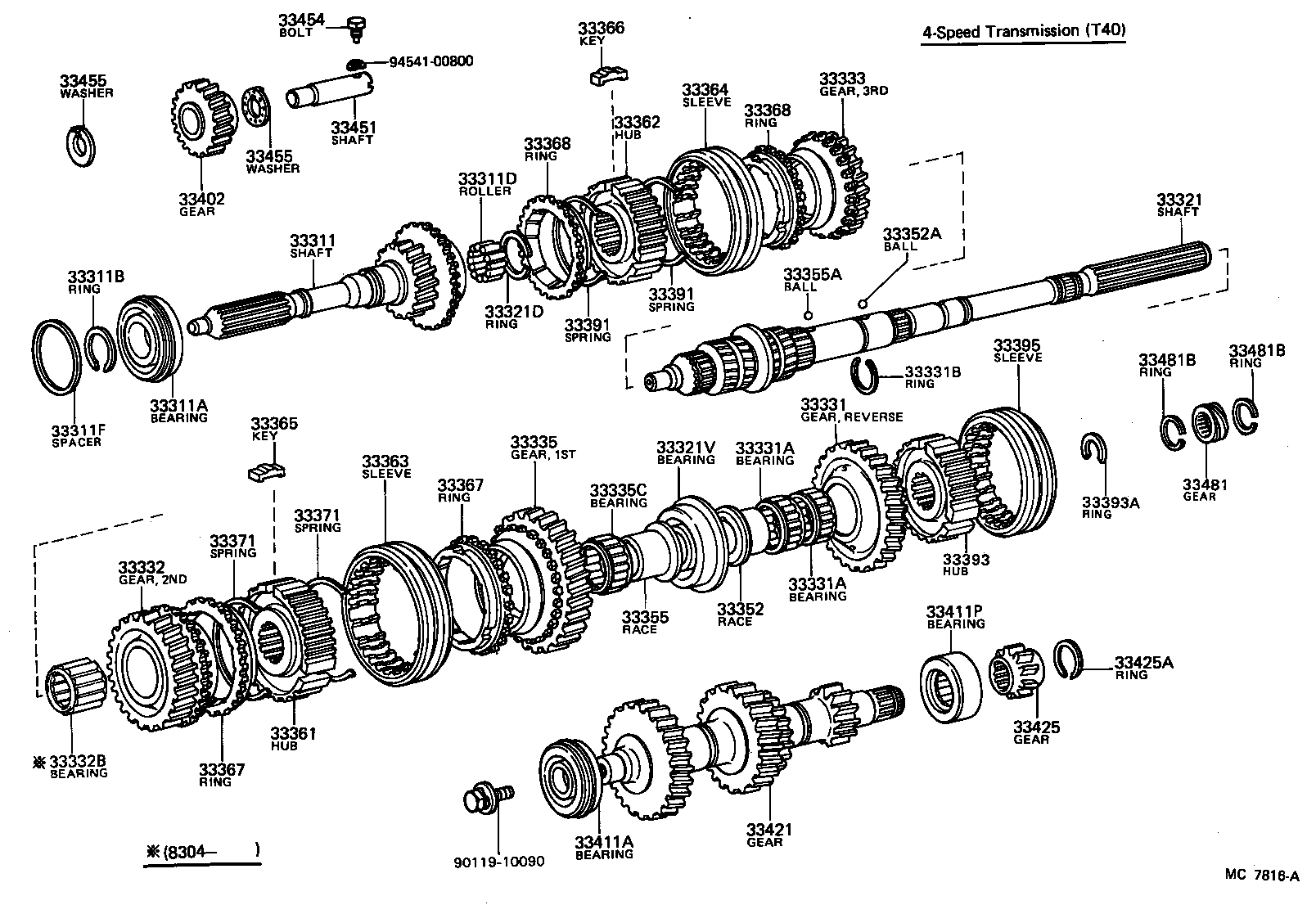  CARINA |  TRANSMISSION GEAR MTM