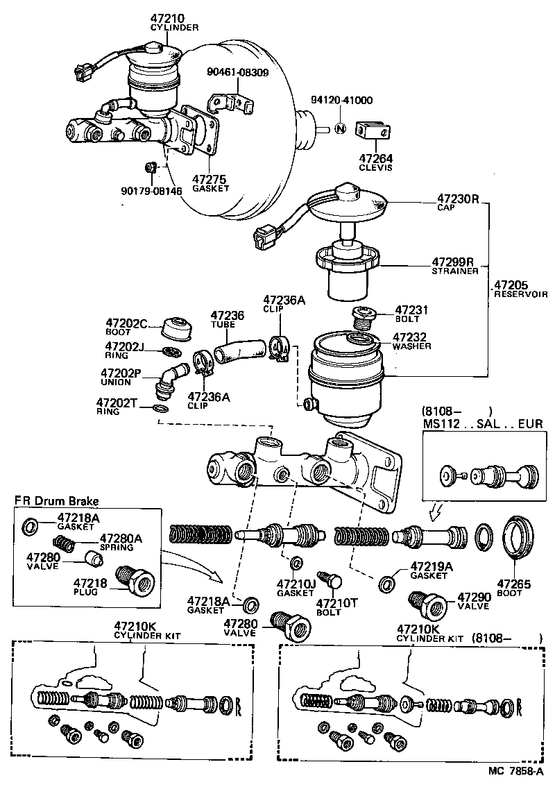  CROWN |  BRAKE MASTER CYLINDER