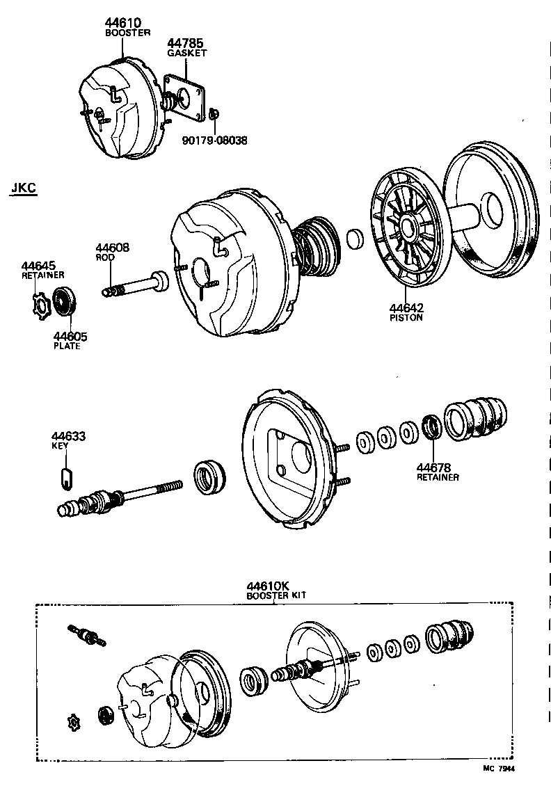  CARINA |  BRAKE BOOSTER VACUUM TUBE