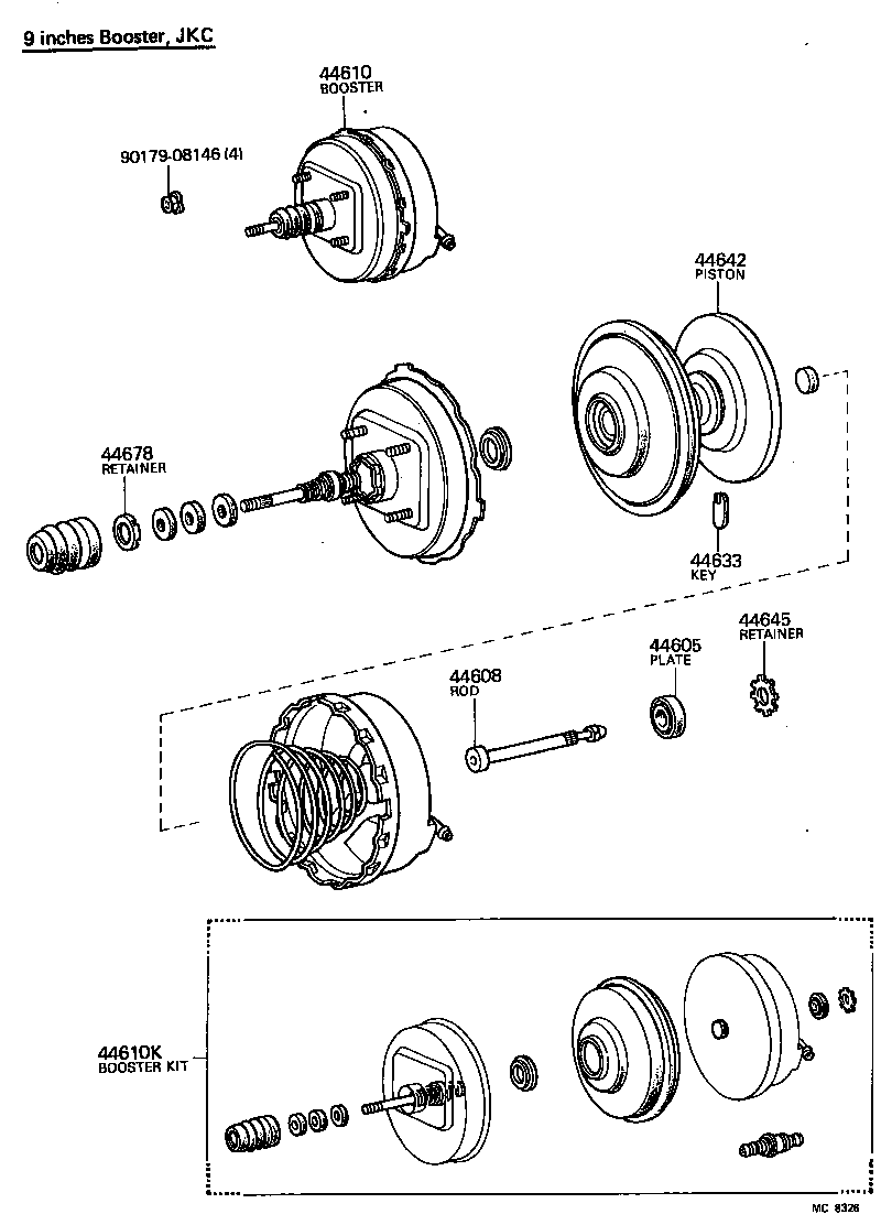  HIACE |  BRAKE BOOSTER VACUUM TUBE