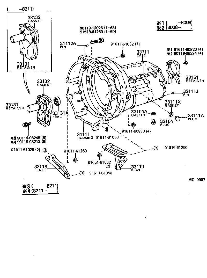  HIACE |  CLUTCH HOUSING TRANSMISSION CASE MTM