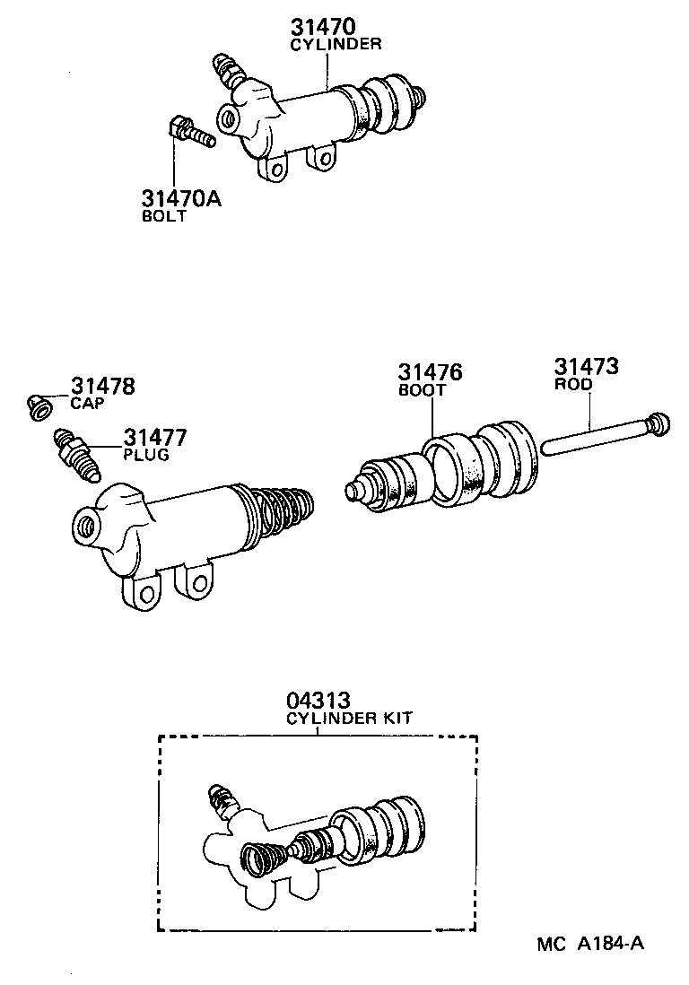  VAN |  CLUTCH RELEASE CYLINDER