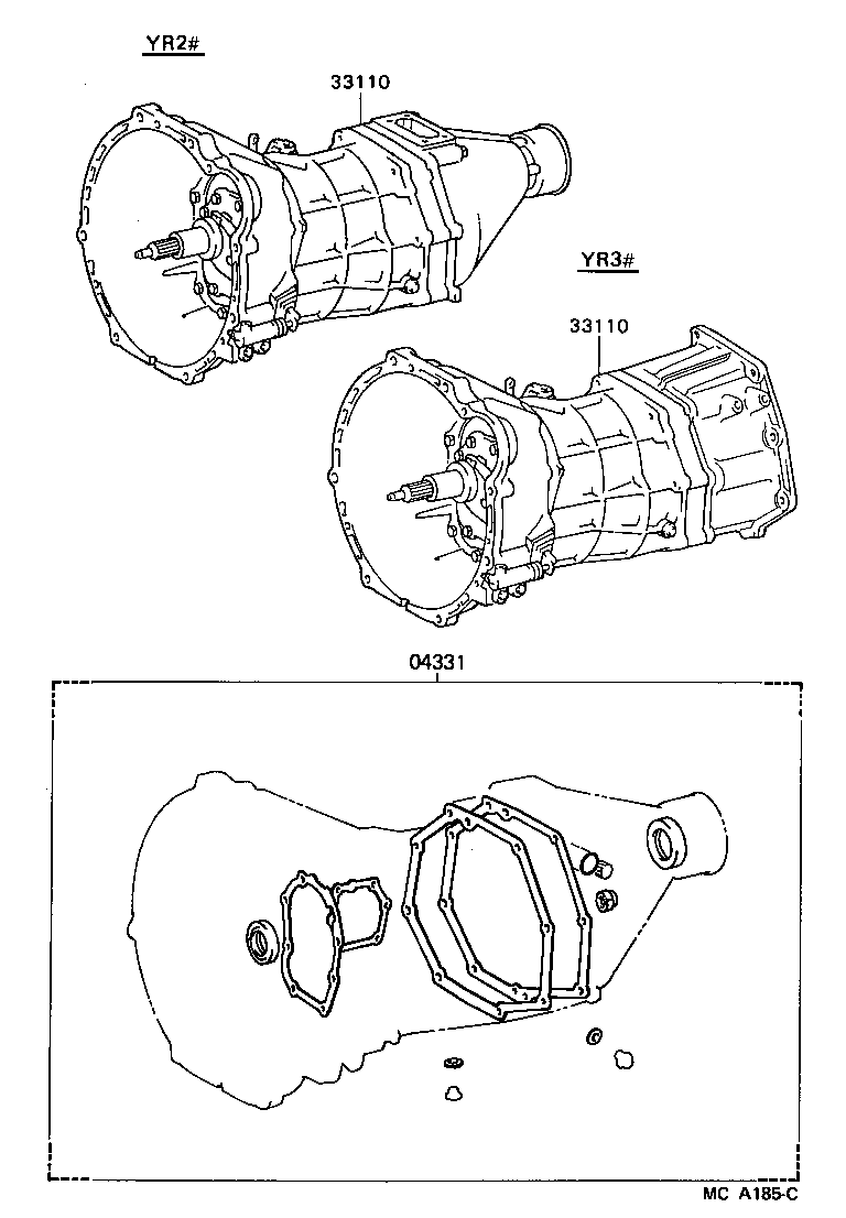  VAN |  TRANSAXLE OR TRANSMISSION ASSY GASKET KIT MTM