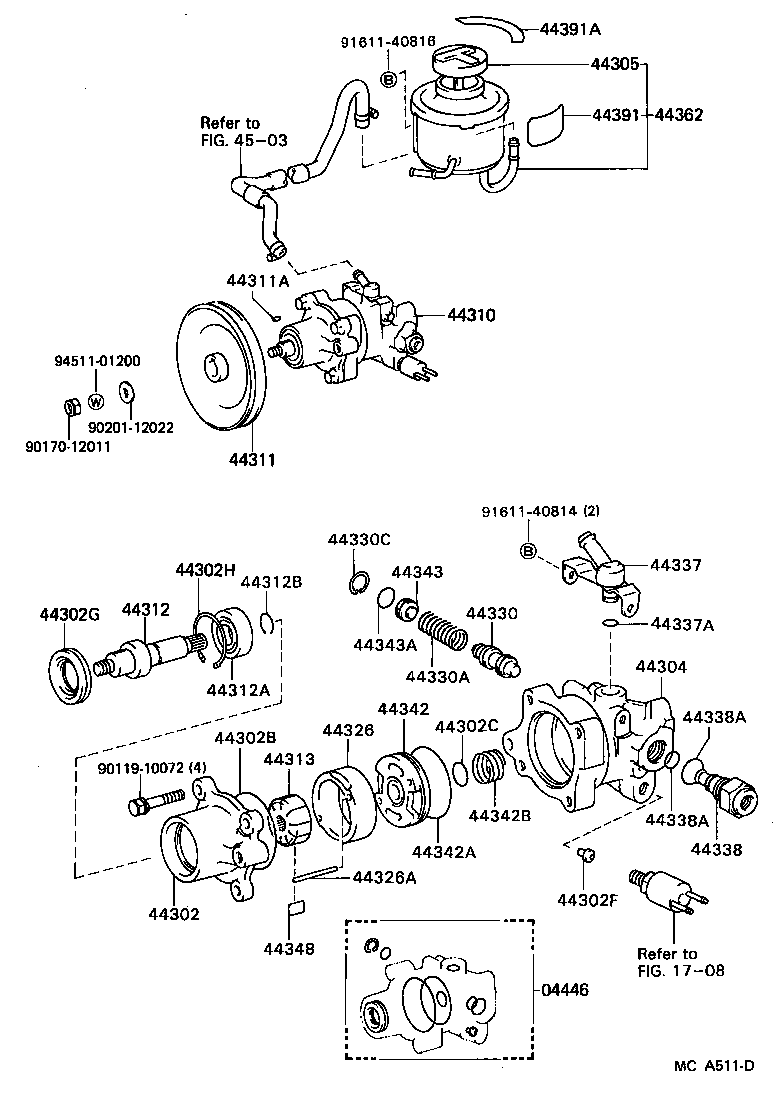  VAN |  VANE PUMP RESERVOIR POWER STEERING