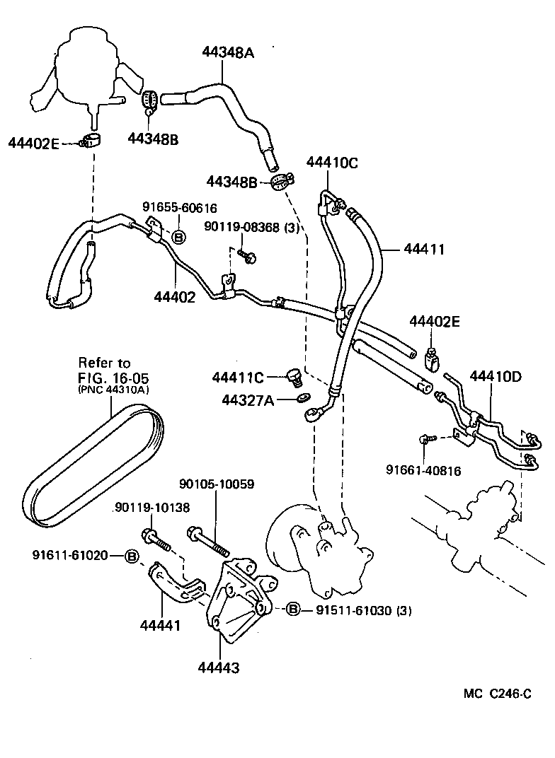  CELICA |  POWER STEERING TUBE