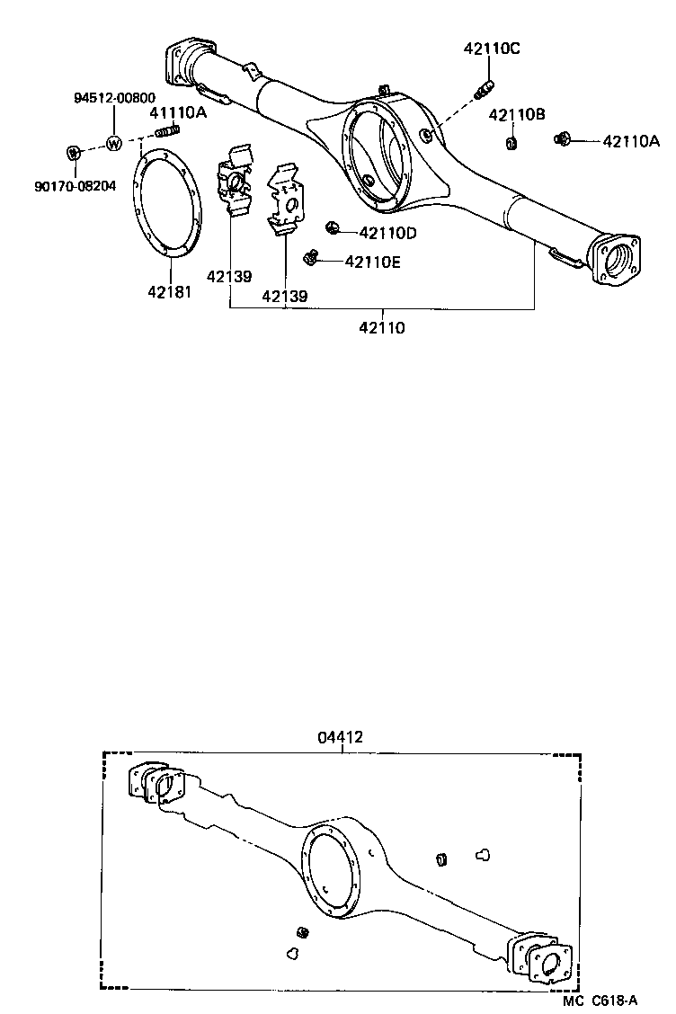  VAN |  REAR AXLE HOUSING DIFFERENTIAL