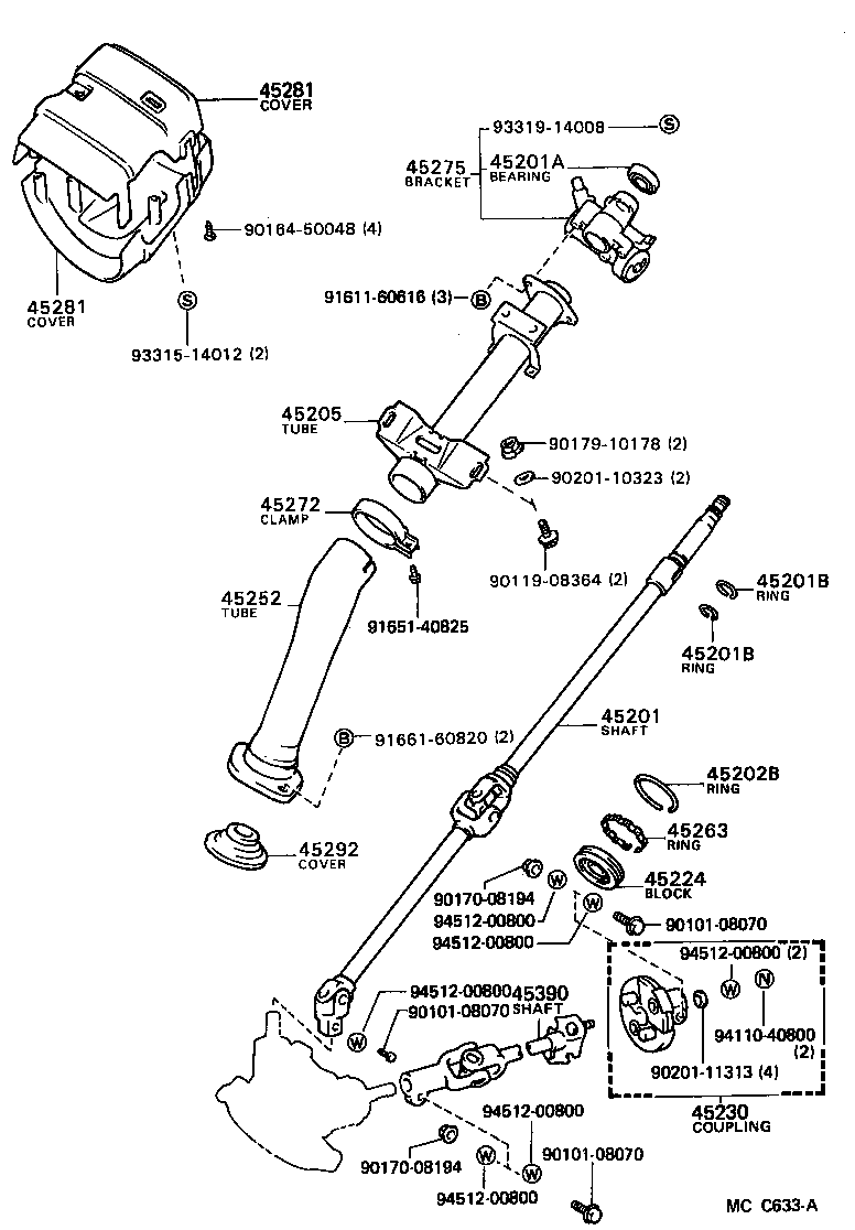  VAN |  STEERING COLUMN SHAFT