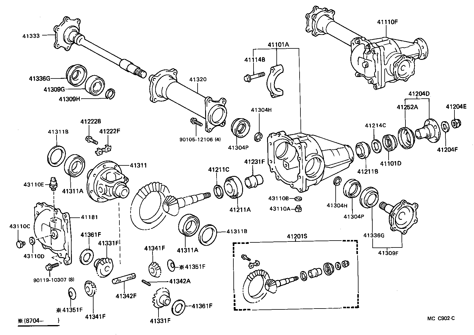  VAN |  FRONT AXLE HOUSING DIFFERENTIAL