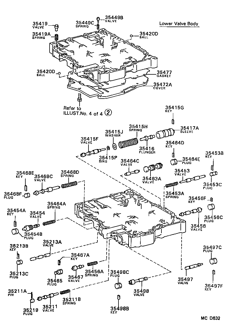  TERCEL |  VALVE BODY OIL STRAINER ATM