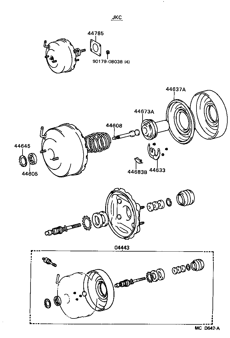  TERCEL |  BRAKE BOOSTER VACUUM TUBE