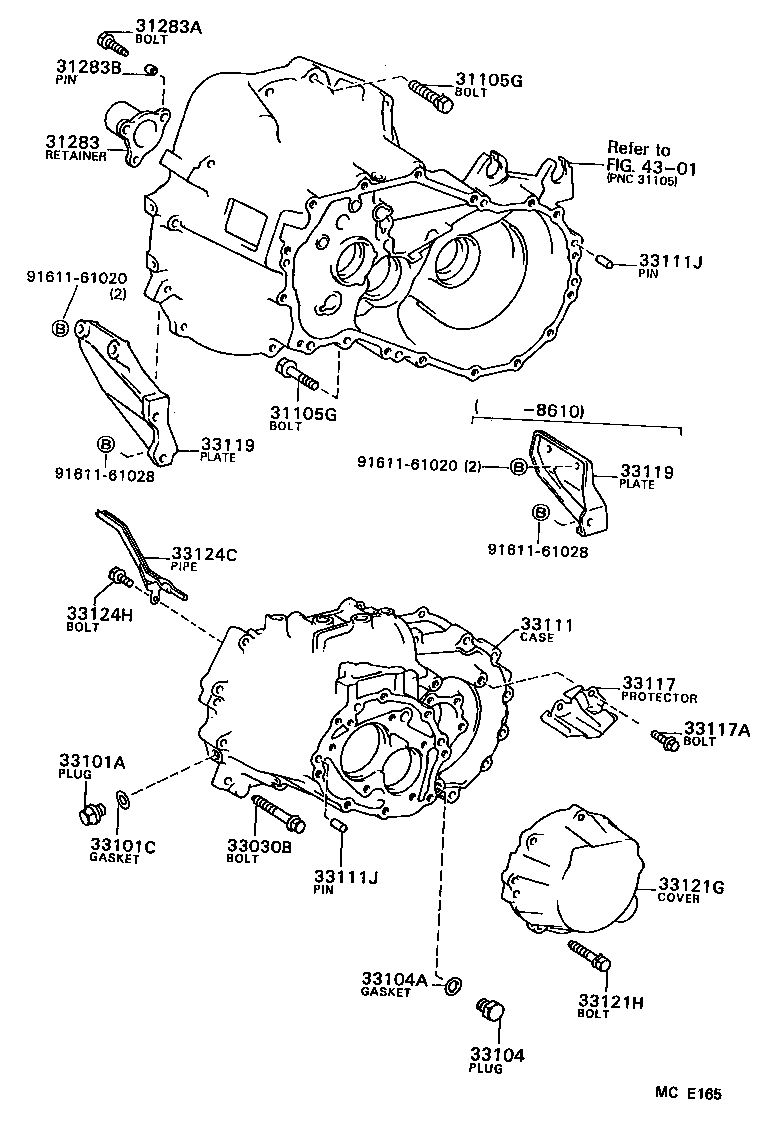  CELICA |  CLUTCH HOUSING TRANSMISSION CASE MTM