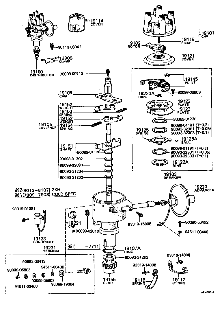  COROLLA TRUENO |  DISTRIBUTOR