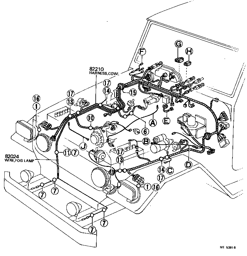  LAND CRUISER 40 45 55 |  WIRING CLAMP