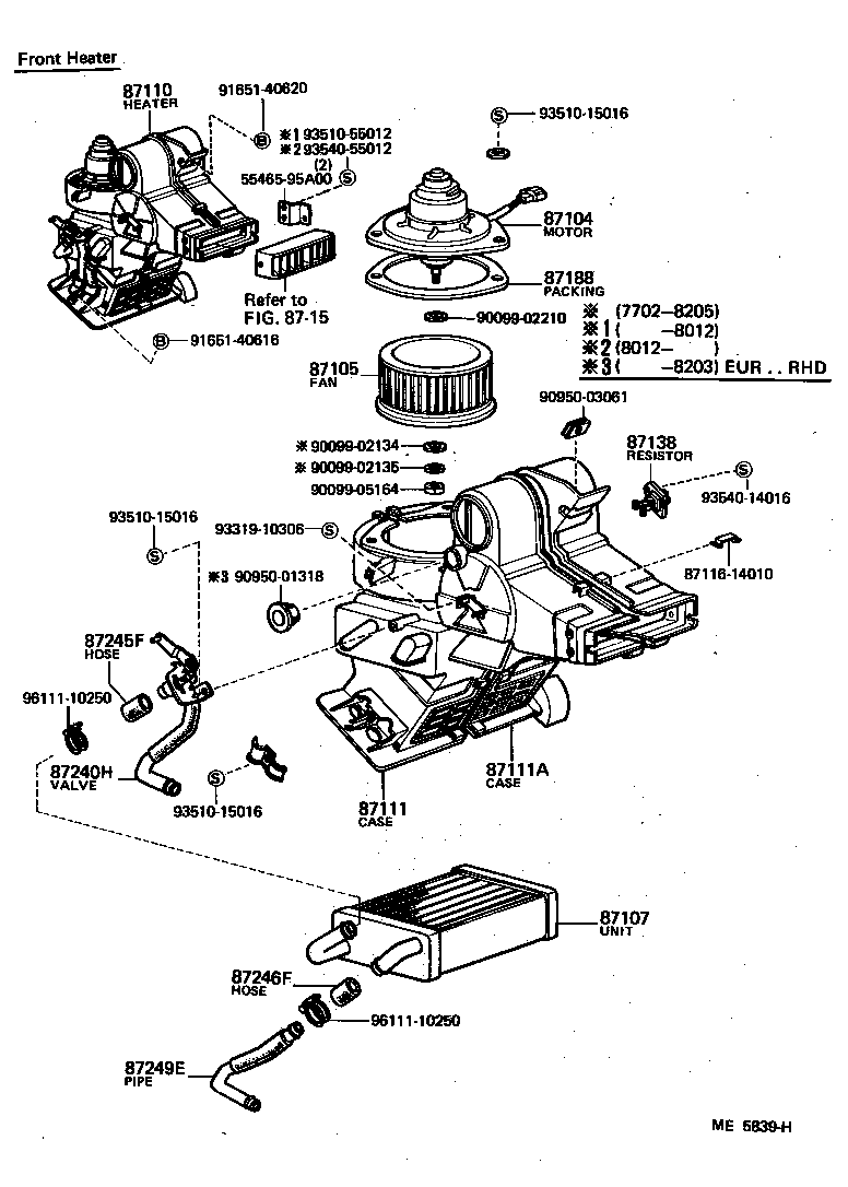  HIACE |  HEATING AIR CONDITIONING HEATER UNIT BLOWER