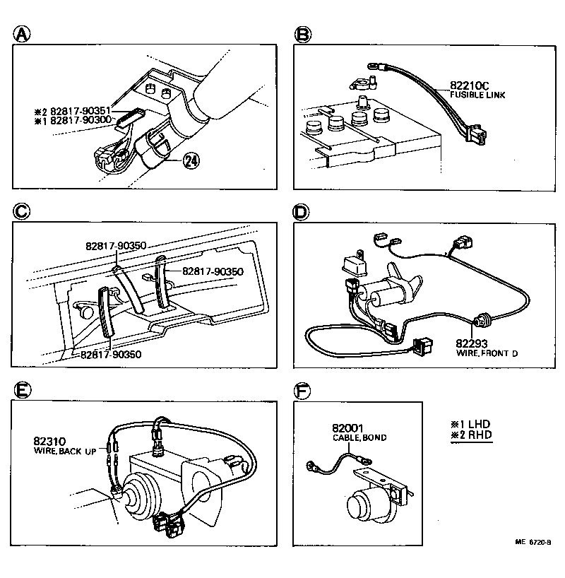  LAND CRUISER 40 45 55 |  WIRING CLAMP