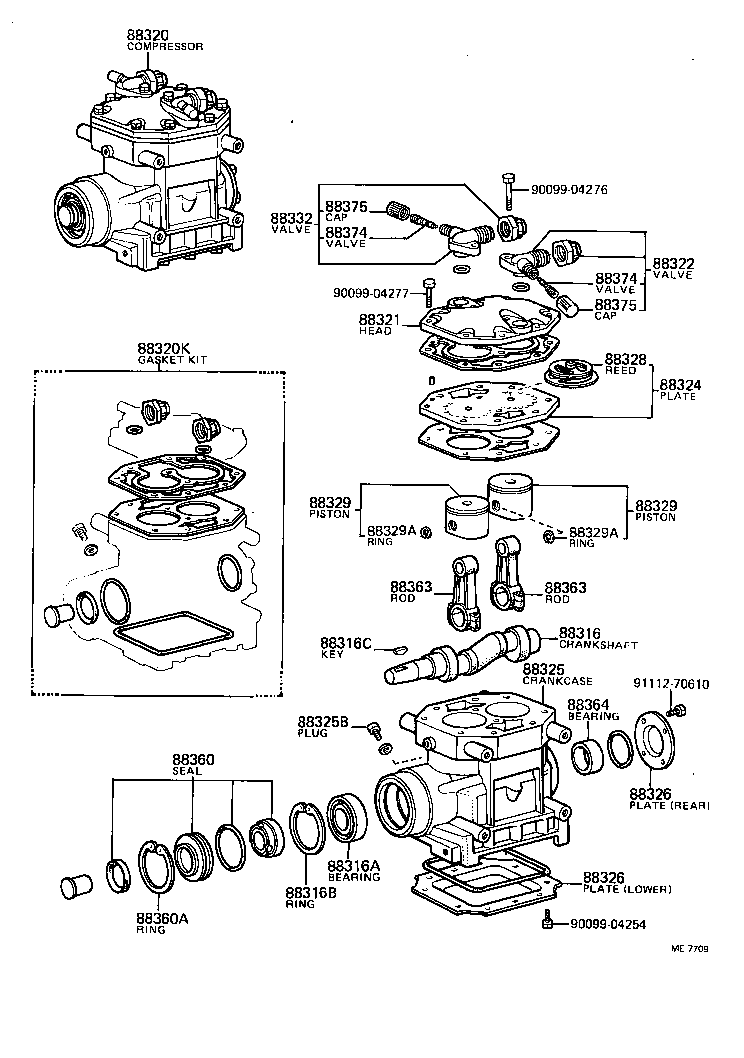  HIACE |  HEATING AIR CONDITIONING COMPRESSOR