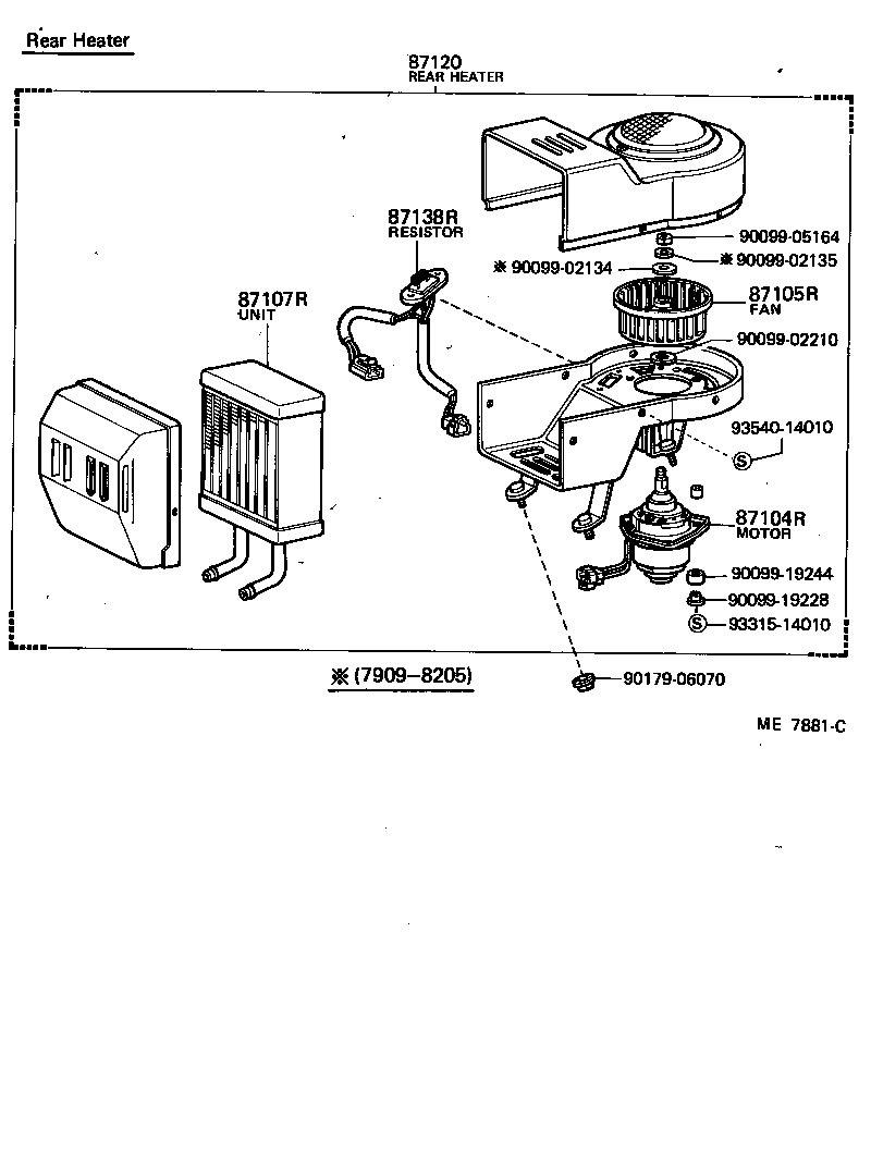  HIACE |  HEATING AIR CONDITIONING HEATER UNIT BLOWER