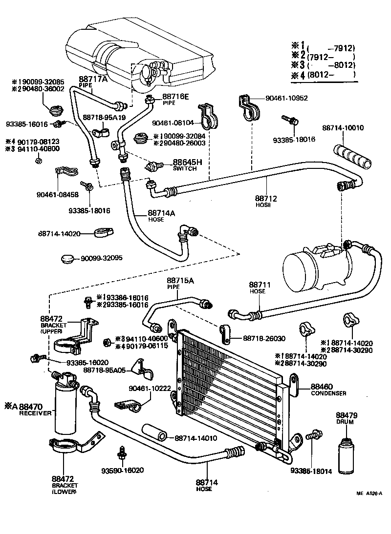  HIACE |  HEATING AIR CONDITIONING COOLER PIPING