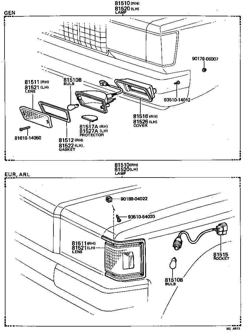  CROWN |  FRONT TURN SIGNAL LAMP