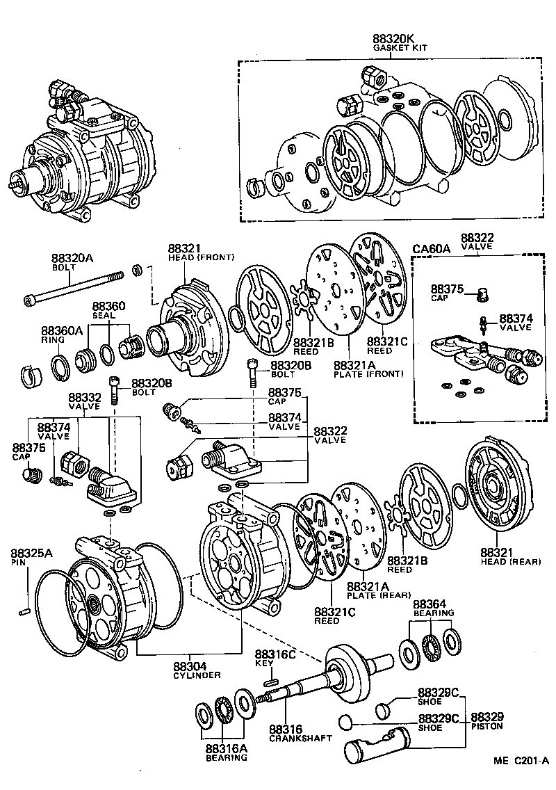  CARINA |  HEATING AIR CONDITIONING COMPRESSOR