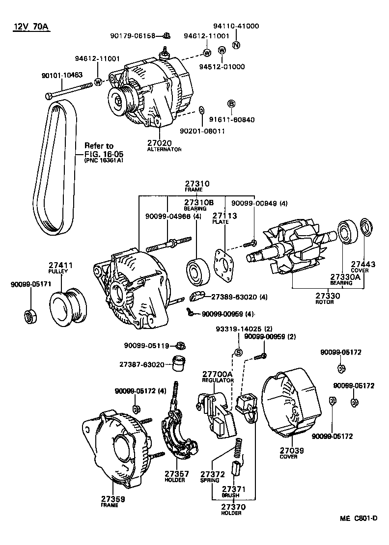  CAMRY |  ALTERNATOR