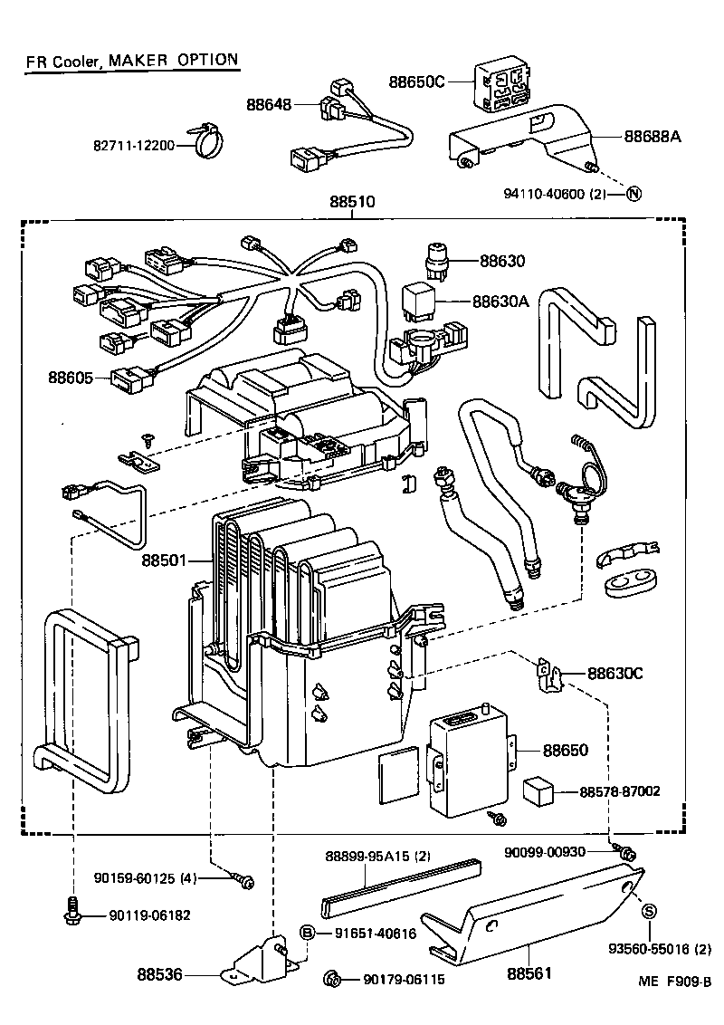  VAN |  HEATING AIR CONDITIONING COOLER UNIT