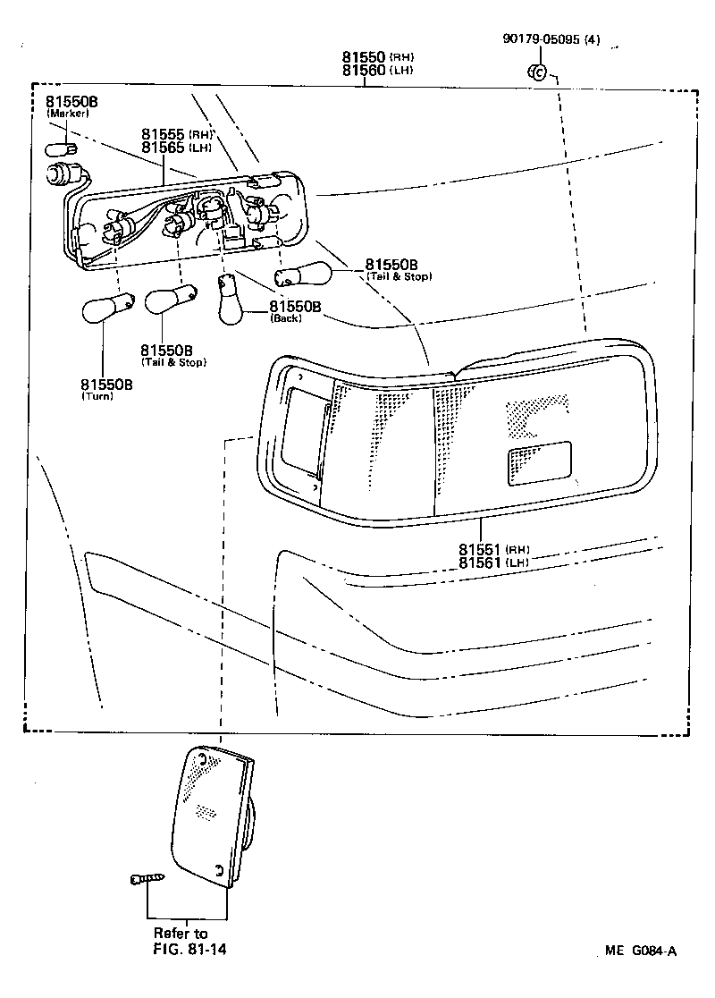  CELICA |  REAR COMBINATION LAMP