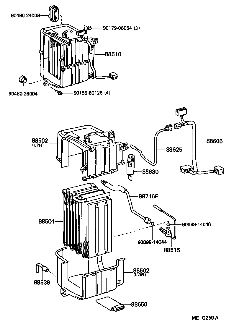  CELICA |  HEATING AIR CONDITIONING COOLER UNIT