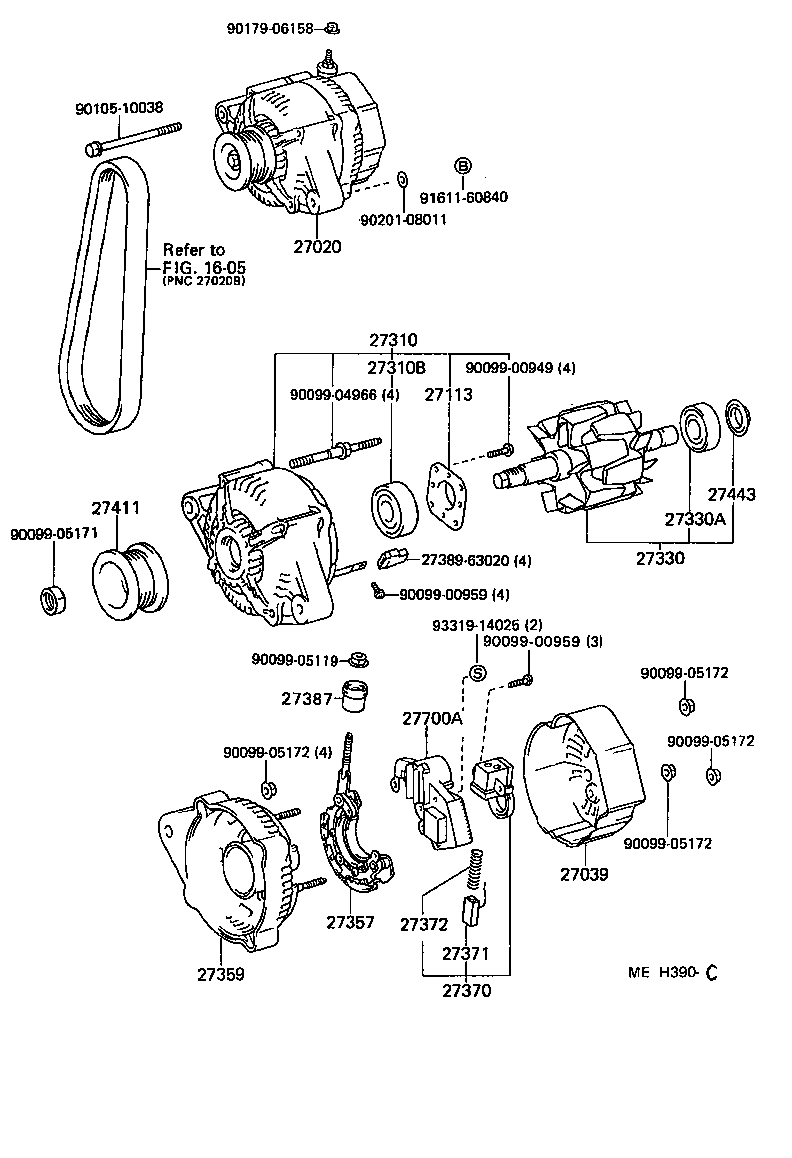  CAMRY |  ALTERNATOR