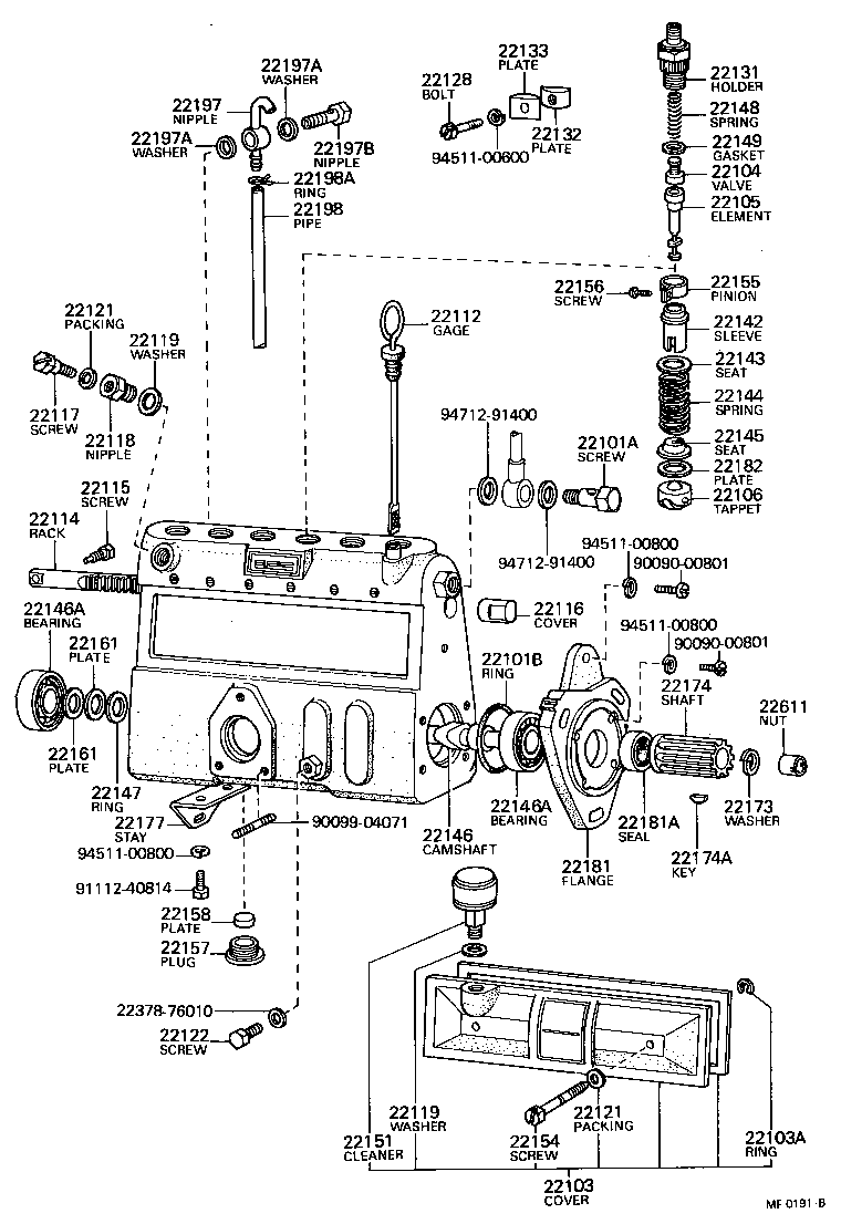  LAND CRUISER 40 45 55 |  INJECTION PUMP BODY