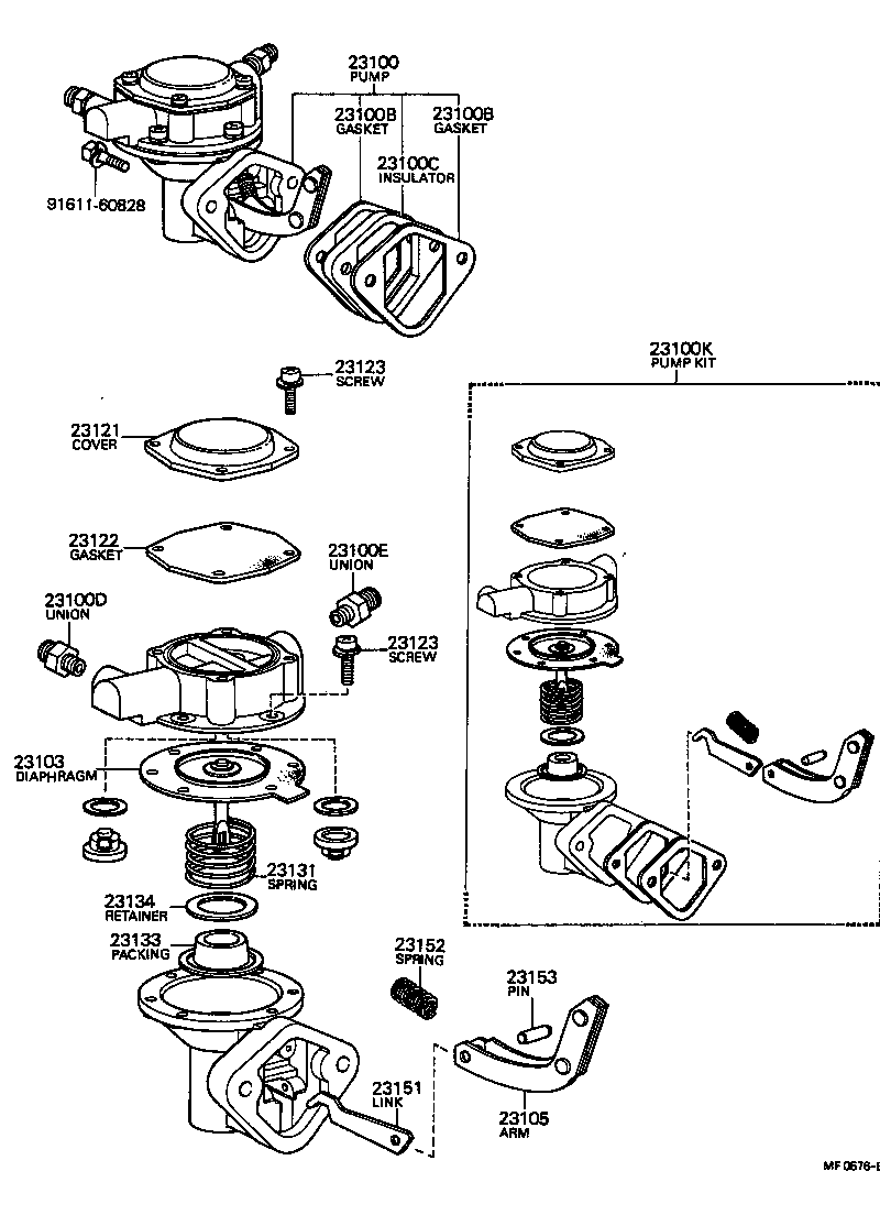  CARINA |  FUEL PUMP PIPE