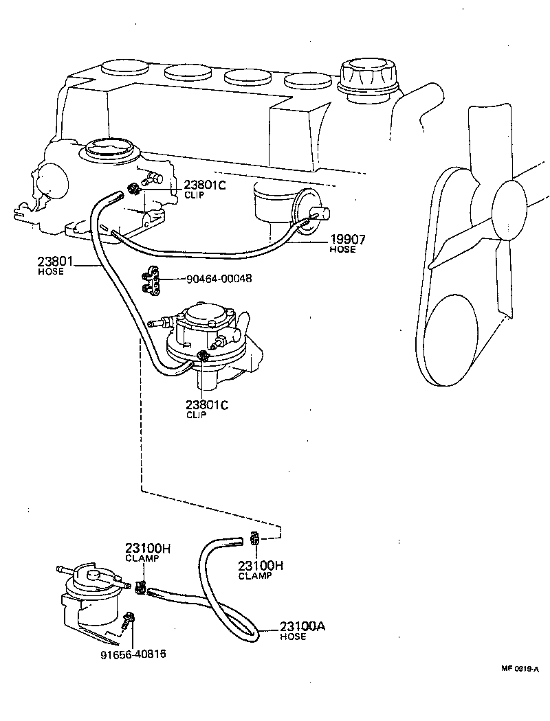  CARINA |  FUEL PIPE CLAMP