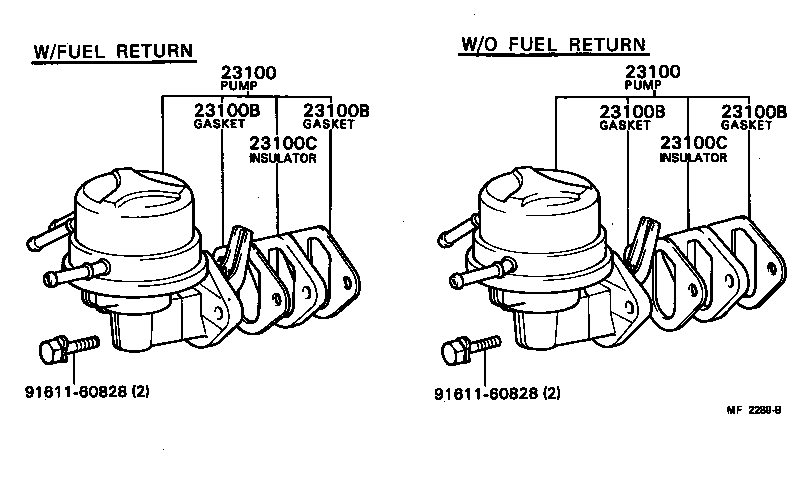  CARINA |  FUEL PUMP PIPE