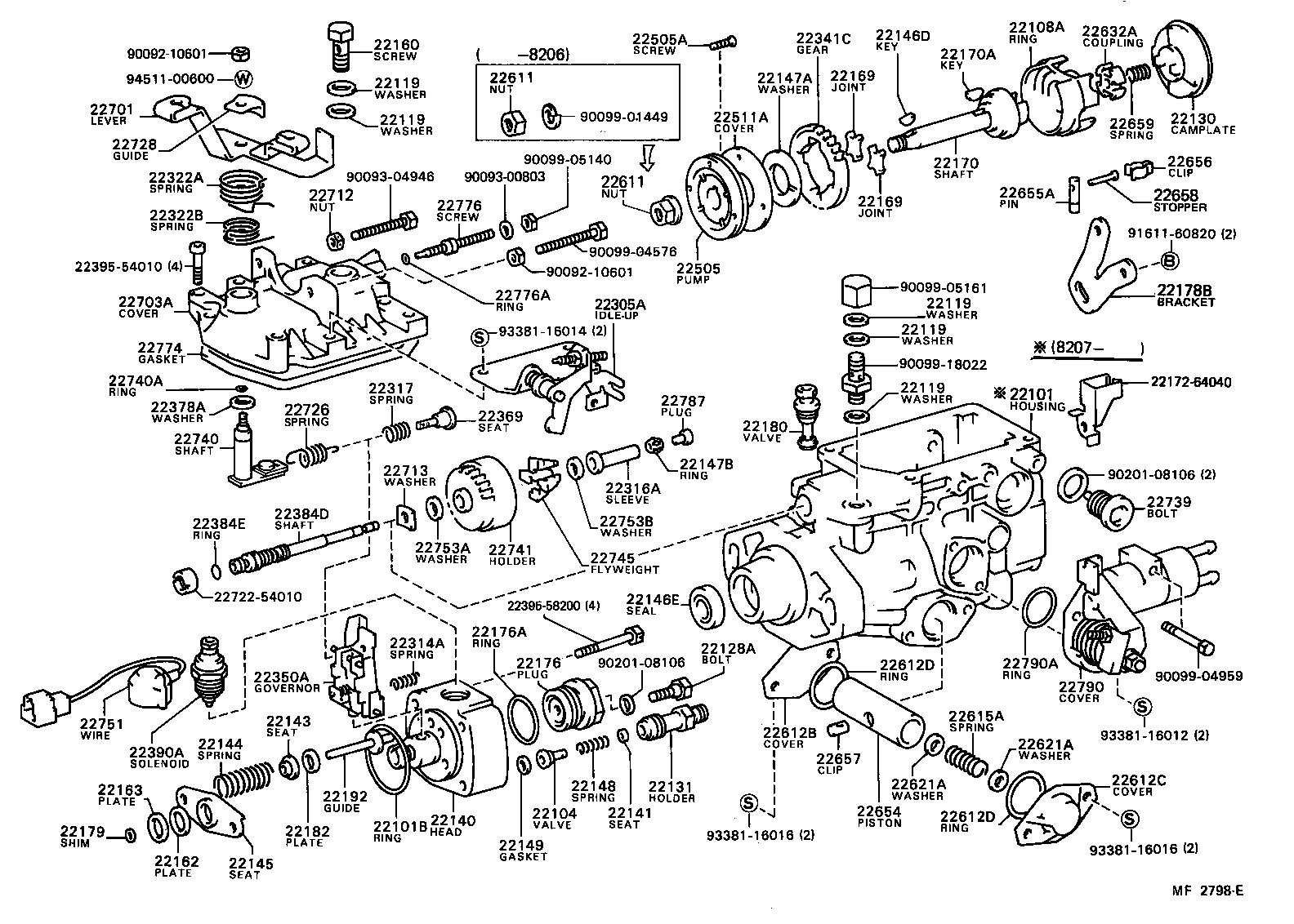  CARINA |  INJECTION PUMP BODY