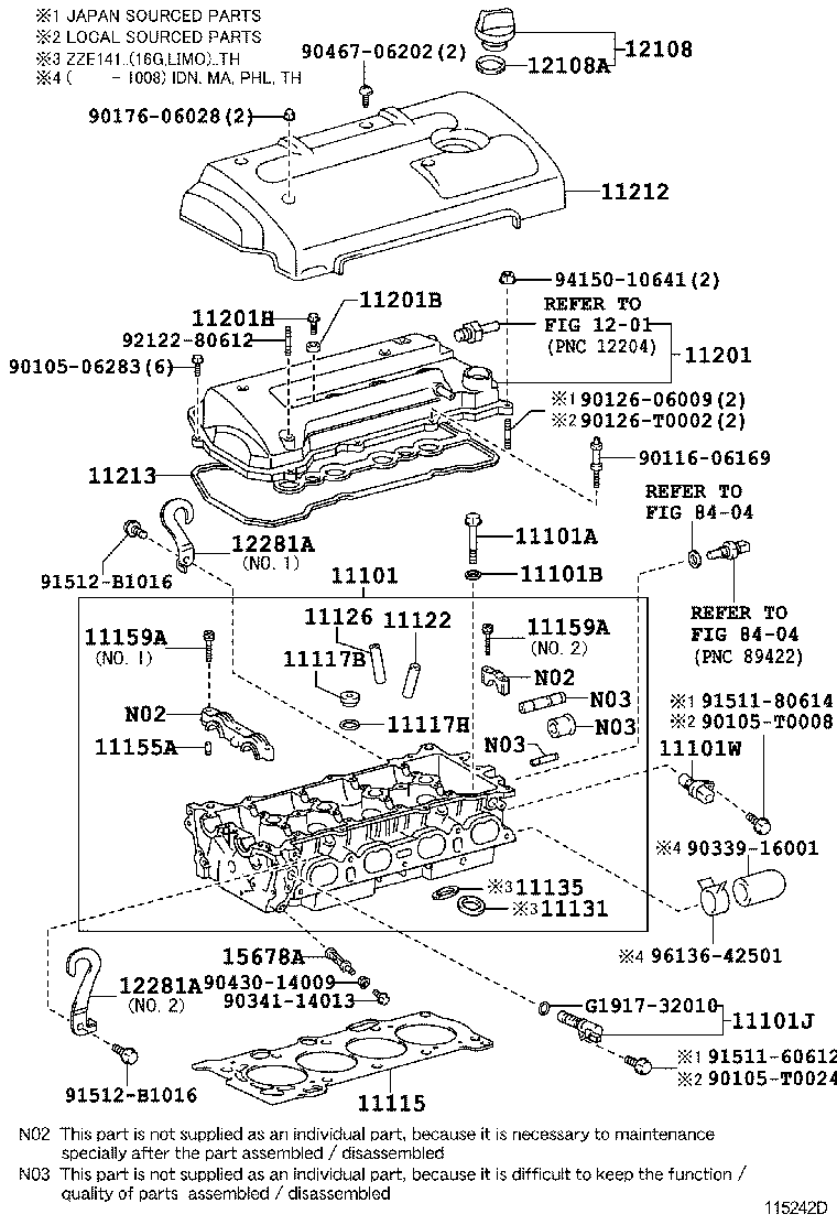 COROLLA ALTIS |  CYLINDER HEAD
