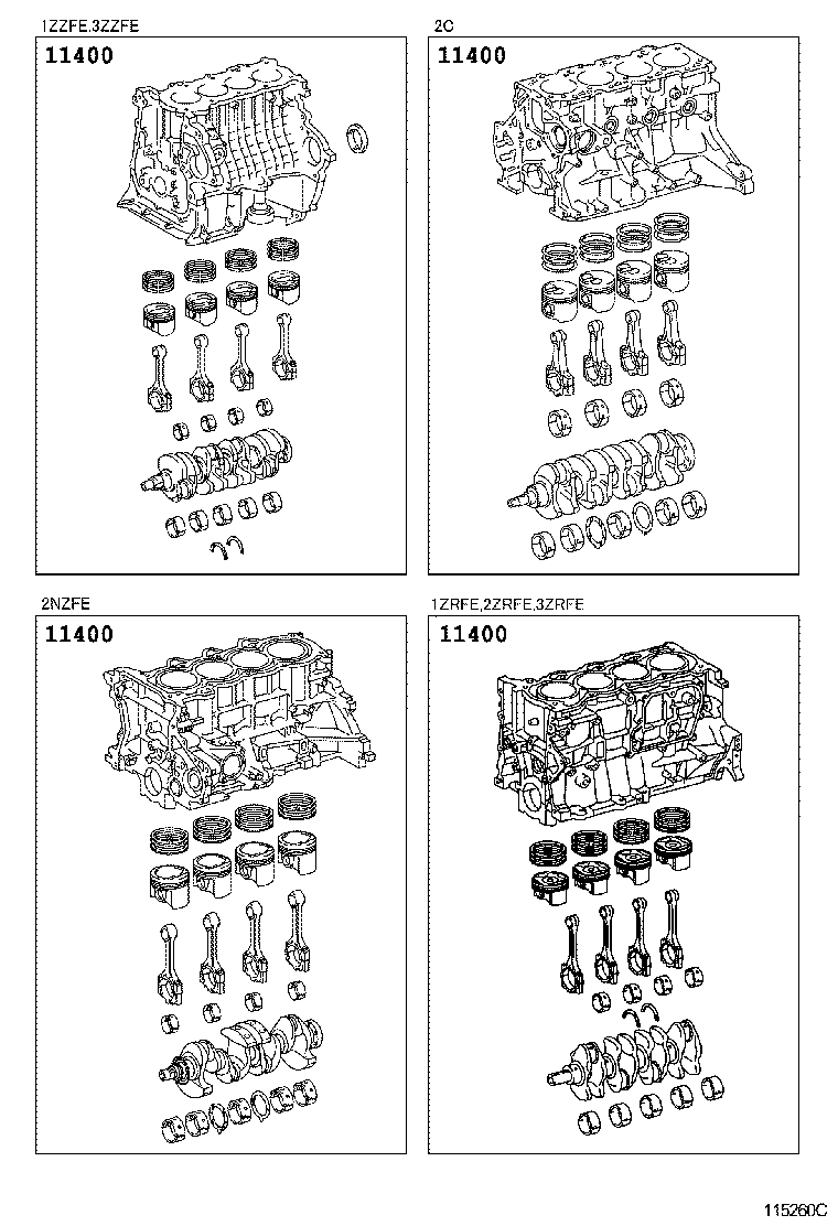  COROLLA ALTIS |  SHORT BLOCK ASSEMBLY