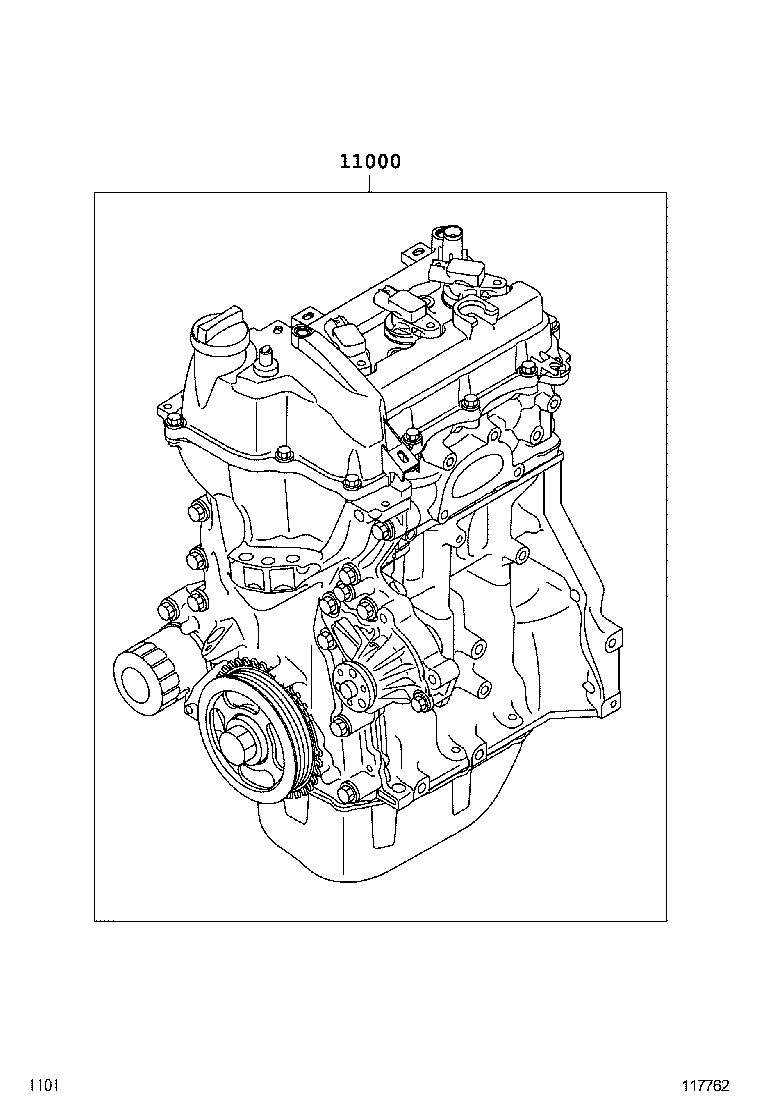  AGYA WIGO |  PARTIAL ENGINE ASSEMBLY