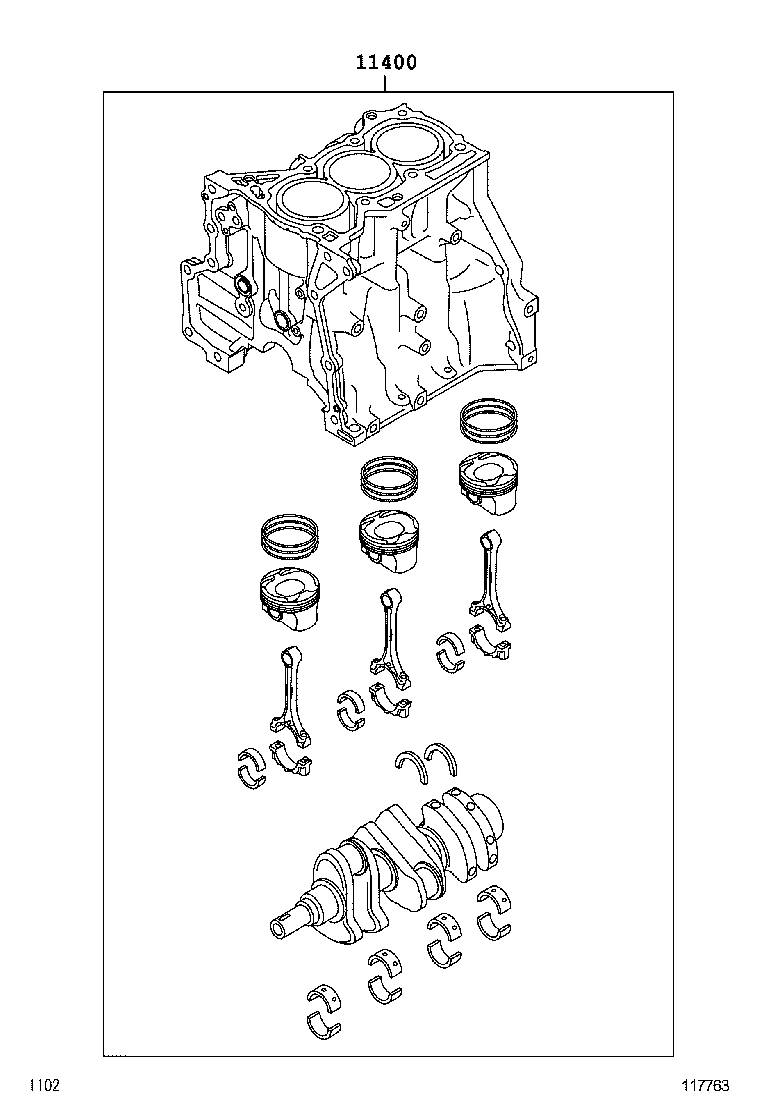  AGYA WIGO |  SHORT BLOCK ASSEMBLY