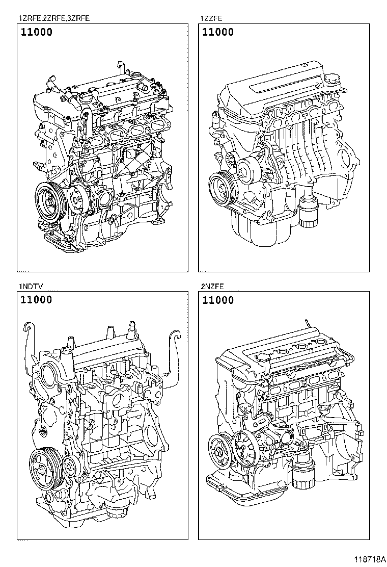  COROLLA ALTIS |  PARTIAL ENGINE ASSEMBLY