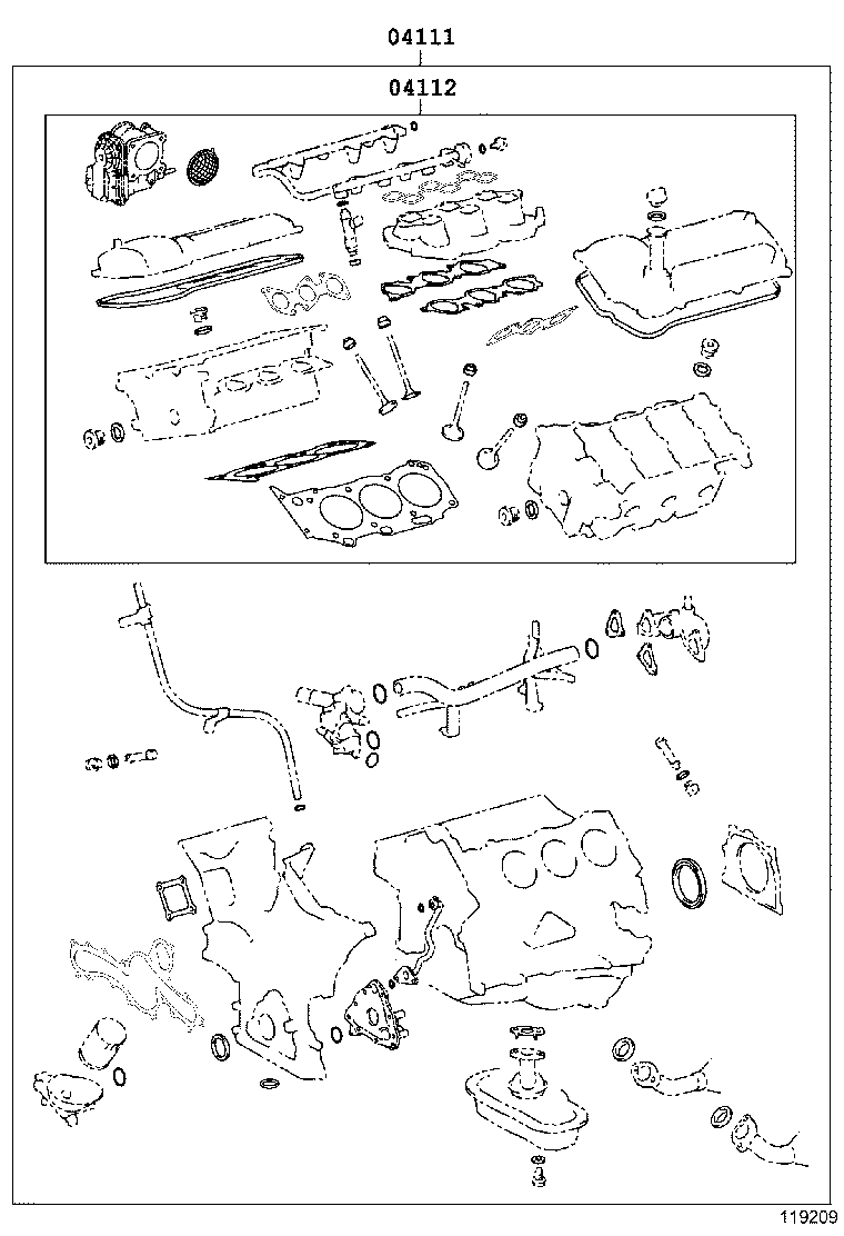  LAND CRUISER 70 |  ENGINE OVERHAUL GASKET KIT