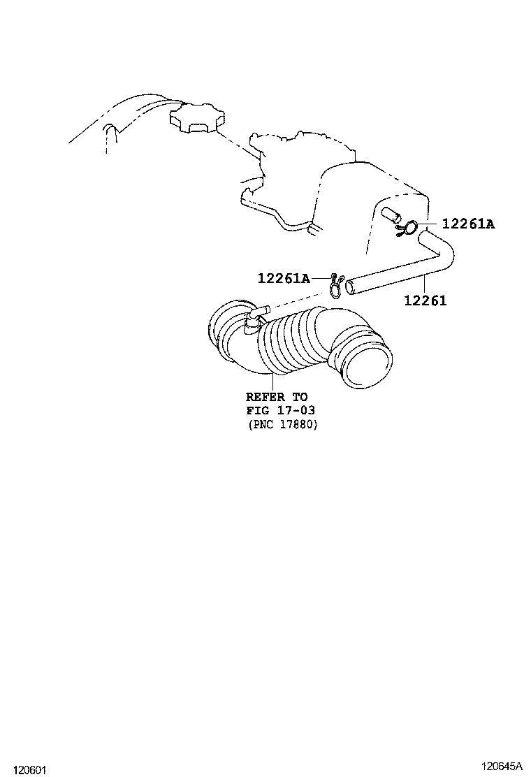  COROLLA ALTIS |  VENTILATION HOSE