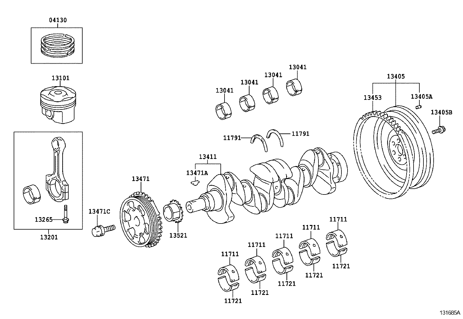  ETIOS LIVA CROSS |  CRANKSHAFT PISTON