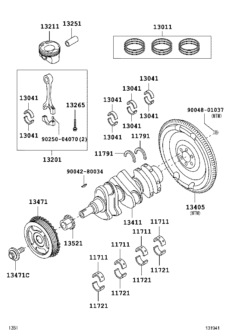  AGYA WIGO |  CRANKSHAFT PISTON