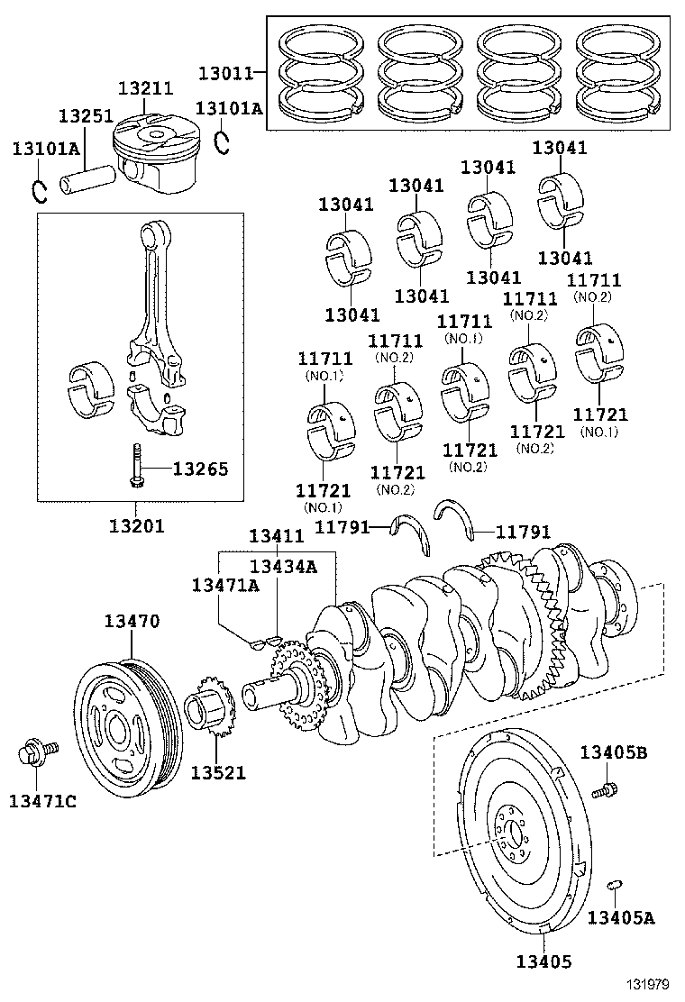  IS250 350 300H |  CRANKSHAFT PISTON