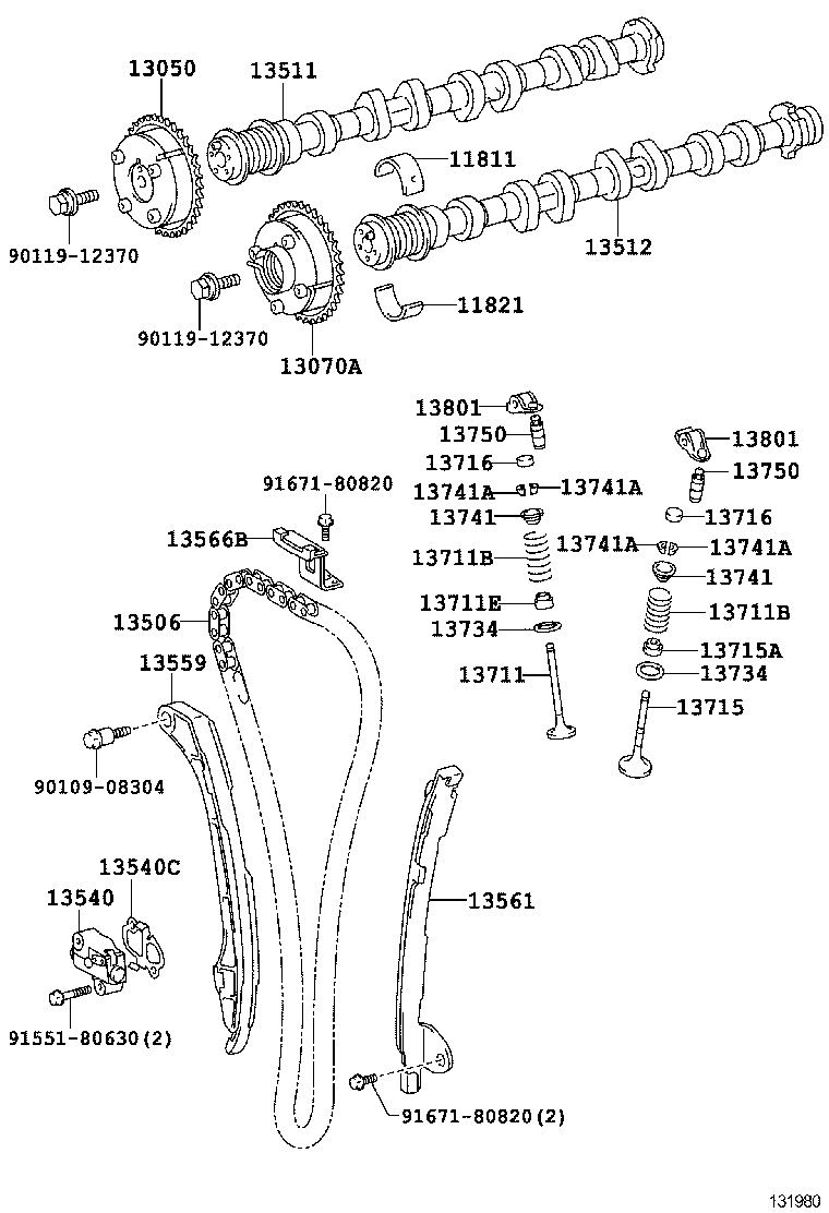  IS250 350 300H |  CAMSHAFT VALVE