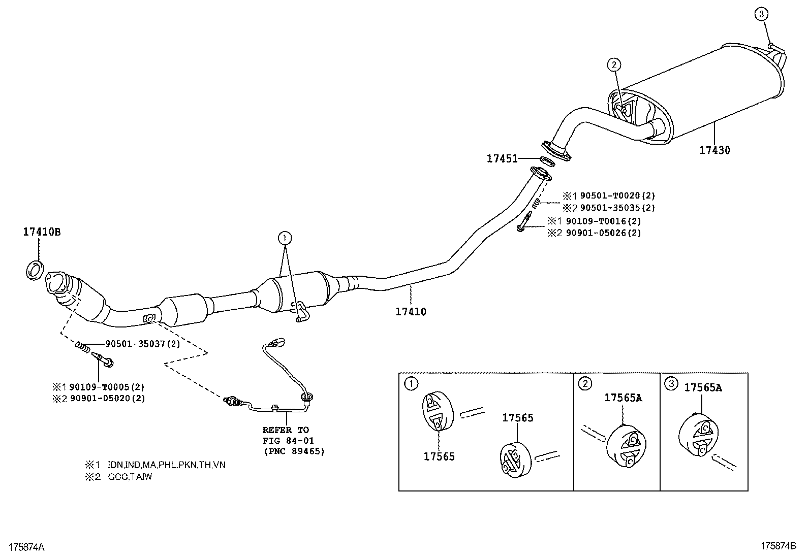  COROLLA ALTIS |  EXHAUST PIPE