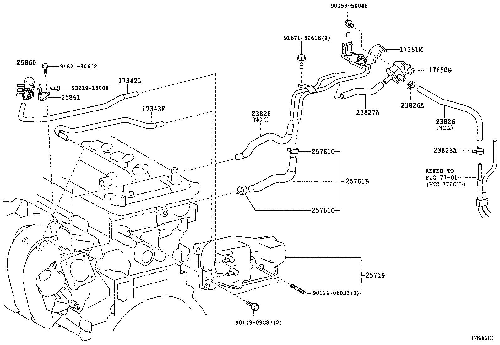  COROLLA ALTIS |  VACUUM PIPING